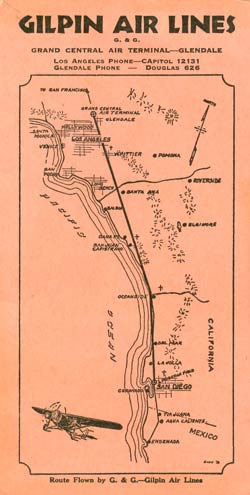 G&G Gilpin Air Lines Fare Card 1 (Back)